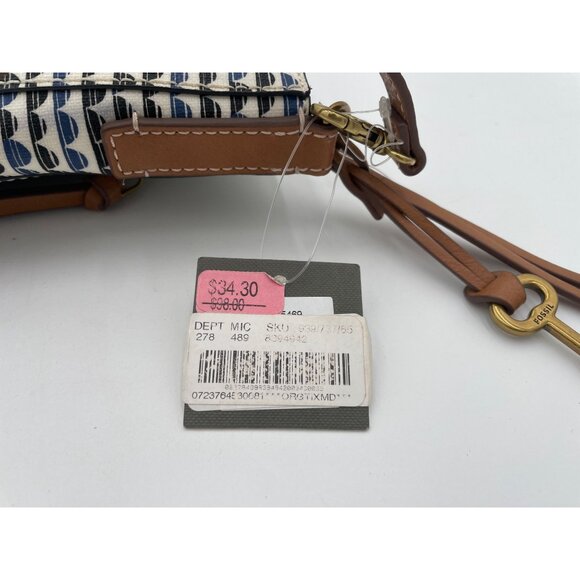 Fossil Vintage Crossbody Bag With Adjustable Strap & Key Charm - Picture 6 of 6